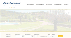 Desktop Screenshot of casafrancesca.eu
